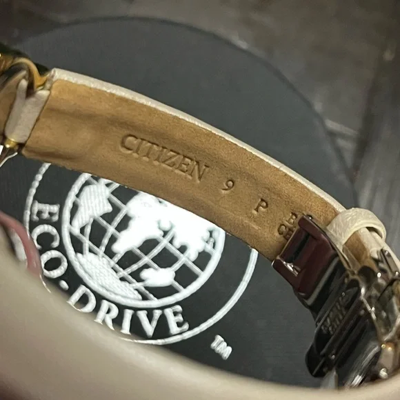 Women’s Citizen Eco-Drive Gold and Tan Watch - Picture 6 of 8